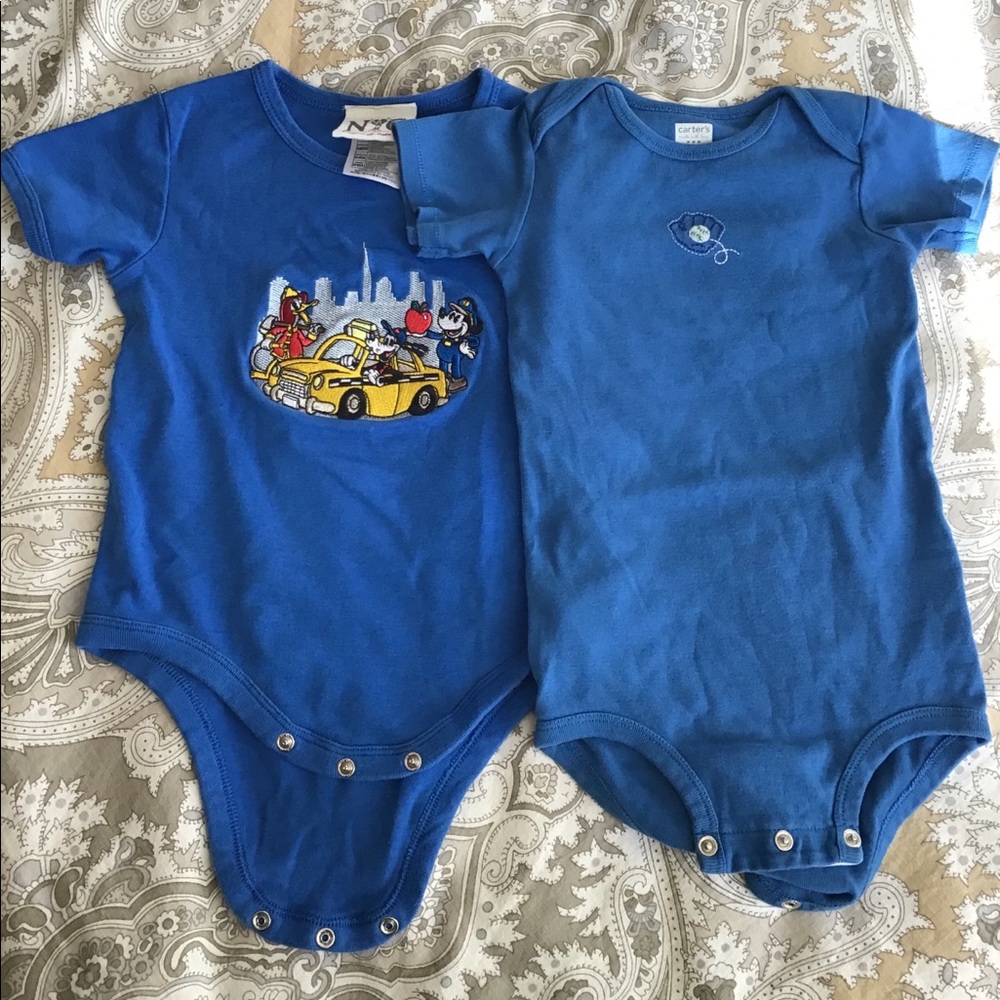 Bundle of 2 Blue Onesies
